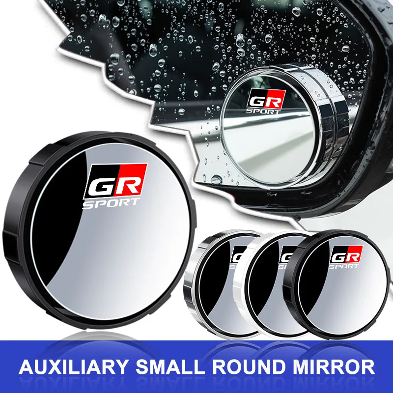 مرآة الرؤية الخلفية للسيارة مرآة دائرية صغيرة عالية الوضوح مرآة مساعدة واسعة الزاوية لتويوتا فورتشنر Chr يارس Trd كورولا