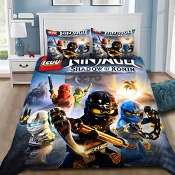 Duvet Cover Pillowcase Bedding Set For Game Ninjagos Adult Boy Girl Bedroom Decoration Children Gift Single Double Large Size