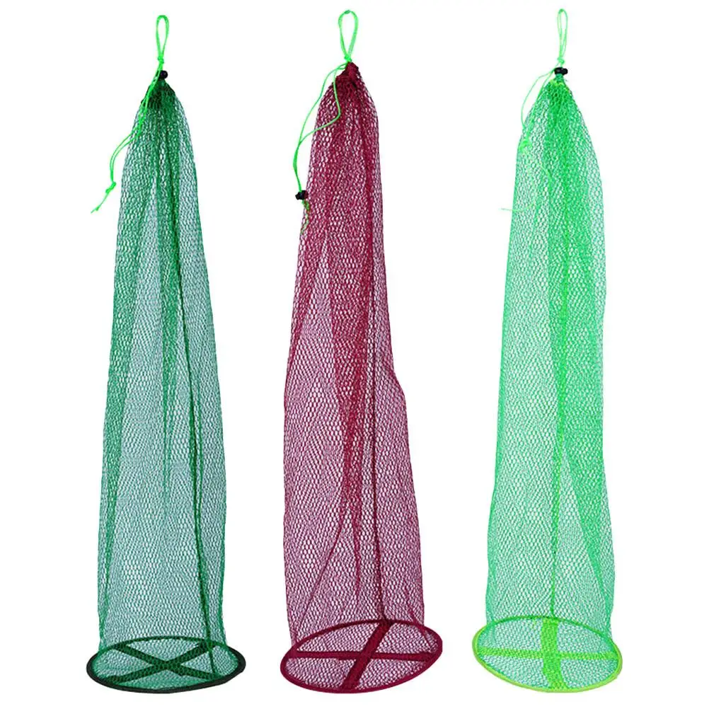 

3 Pcs Fish Protection Nets Foldable Rubberized Mesh Handle Fishing Supplies Diving Catching Portable Guard Net Lightweight