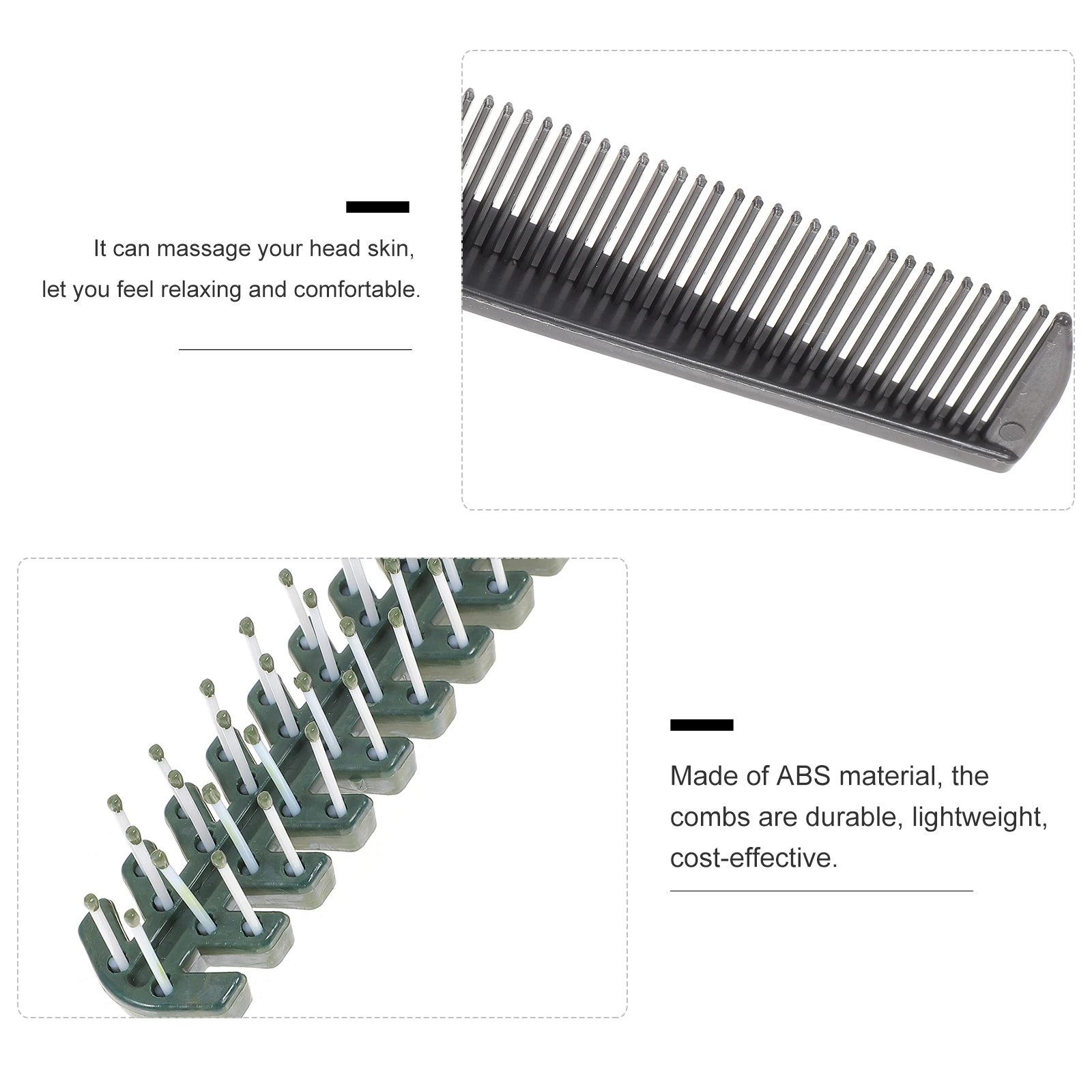 

8 Foldable for Curly Hair Anti-static Comb For Curly Hair Double-Headed Travel Salon Portable Pocket Size Styling Tools