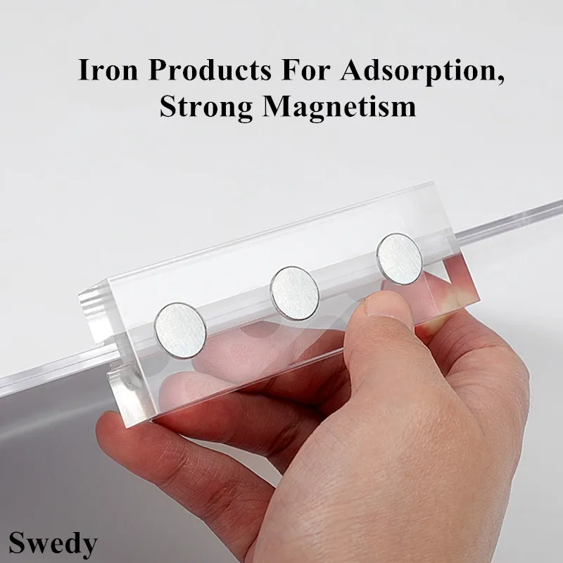 A4 210x297mm Magnetic Shelf Promotion Price Board Classification Billboards Acrylic Price Label Sign Holder Display Stand