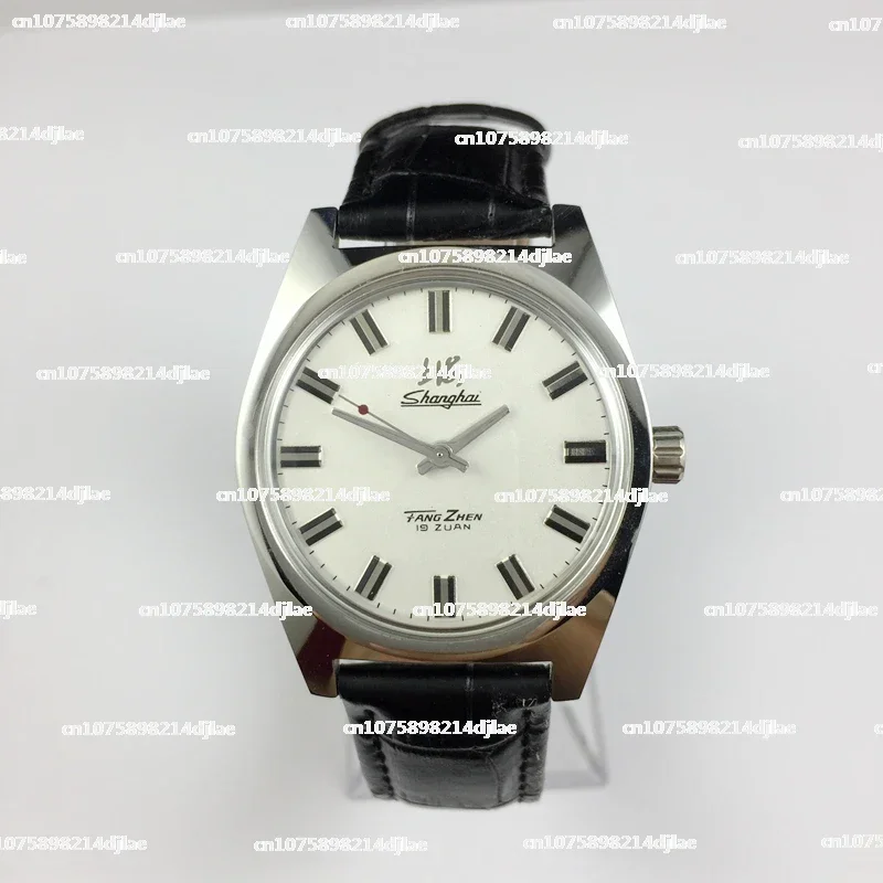 Shanghai Watch Factory All-Steel Shockproof Large Watch, Manual Mechanical Watch, 38mm Diameter, Original Stock