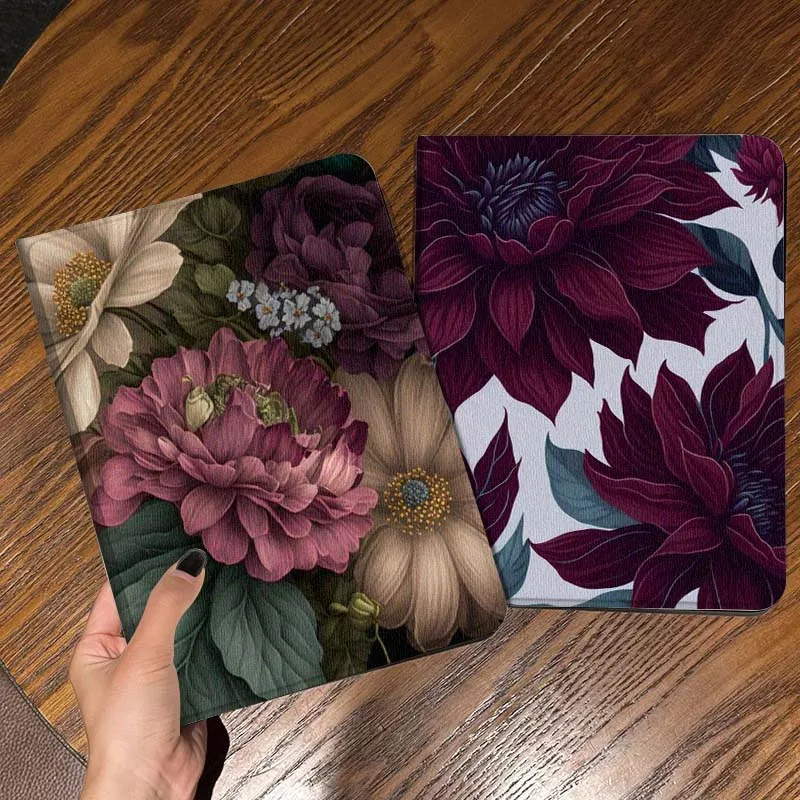 

Vintage Pink Peony Bouquet Tablet Case For Apple iPad Air Pro mini 1 2 3 4 5 6 7 8 9 11 M2 M3 M5 M4 5th 6th 7th 10th 11th Gift