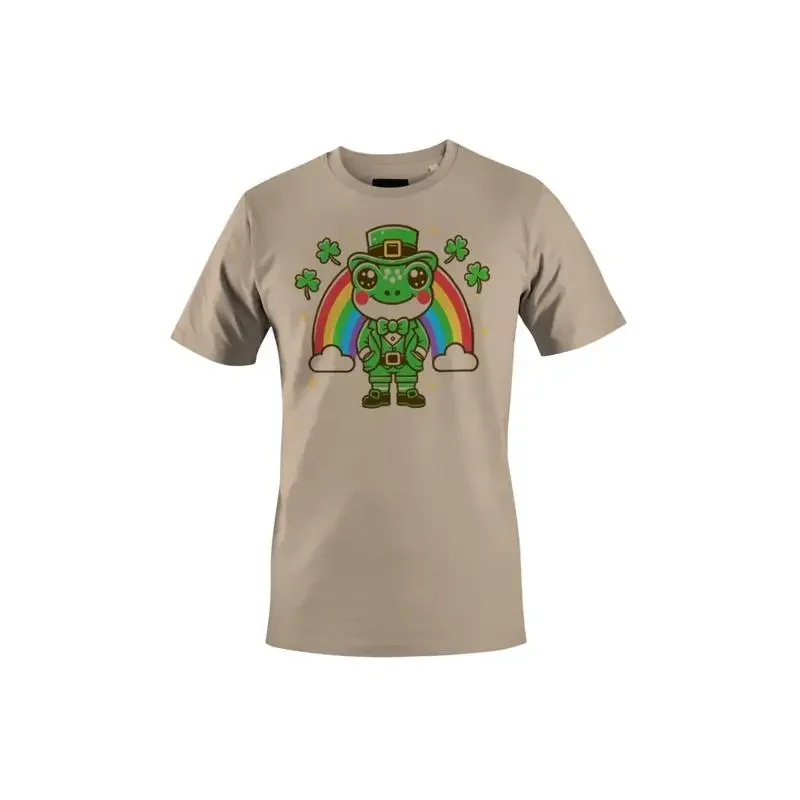 Lucky Frog Leprechaun with Rainbow St Patricks Day Cute Women's T shirt