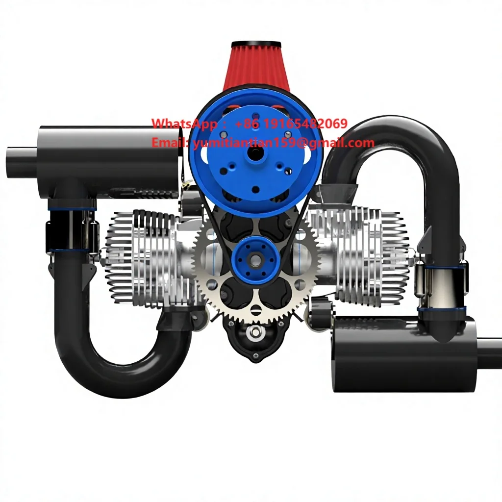Engine DLE DLE200 Drones Accessories Paraglider Aviation-gradeVibration Reduction Structure, Planetary Gear Starting Mechanism