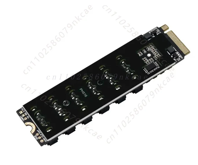 M2 M-KEY PCI-E3.0 to SATA 6G expansion for NAS hard disk expansion ASM1166 supports PM