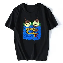 Ropa de verano para hombre y mujer, camiseta informal de princesa masticable Rock, camiseta divertida de Adventure Time, camiseta de moda Harajuku para hombre y mujer