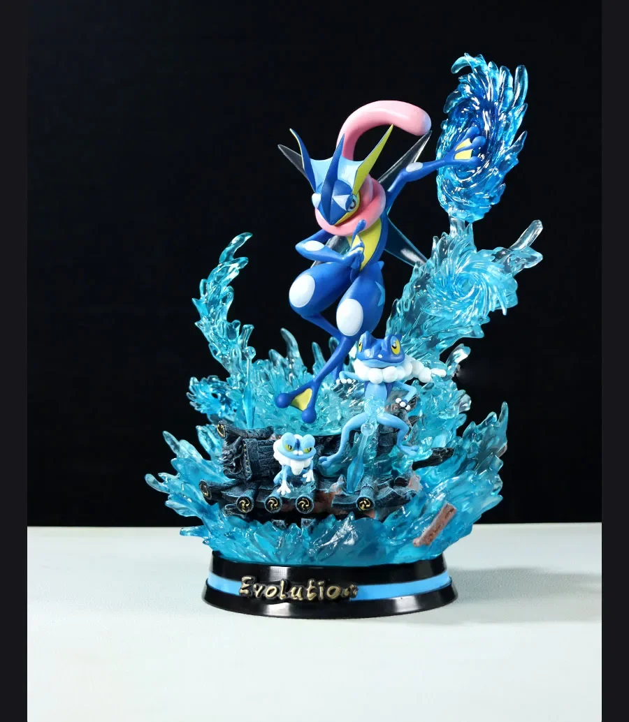 

30cm Pokémon Anime Figure Egg Greninja Third Order Evolution Group Figurine Statue Model Ornament Peripheral Toys Gifts