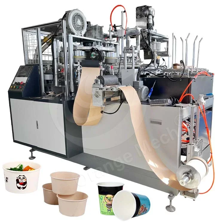 ORME Automatic Take Away Cone Cake Cup Make Craft Disposable Salad Soup Kraft Paper Bowl Machine Manufacture Price