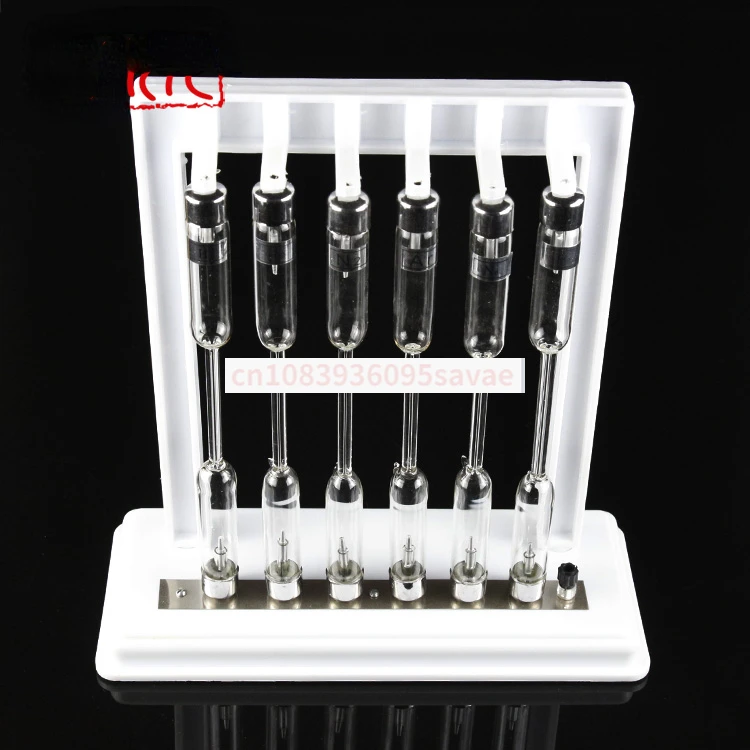 25107 Six Spectrum Tubes Hydrogen Strontium Hg Ne Ar Emission Spectroscop Atomic Physics Instrument