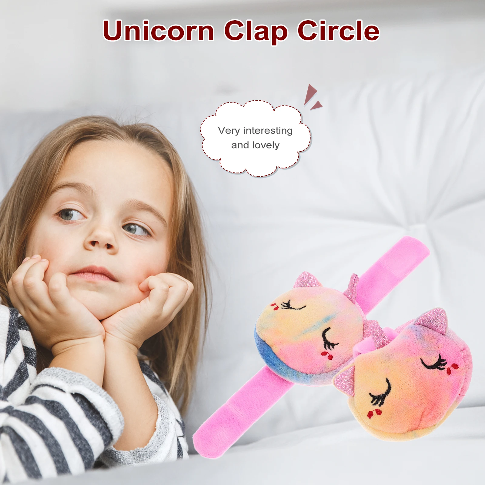 2 szt. Bransoletki z jednorożcem dla dzieci, lekkie bransoletki zatrzaskowe, upominki na przyjęcia, hurtowe portmonetki, torby do przechowywania z motywem kreskówkowym