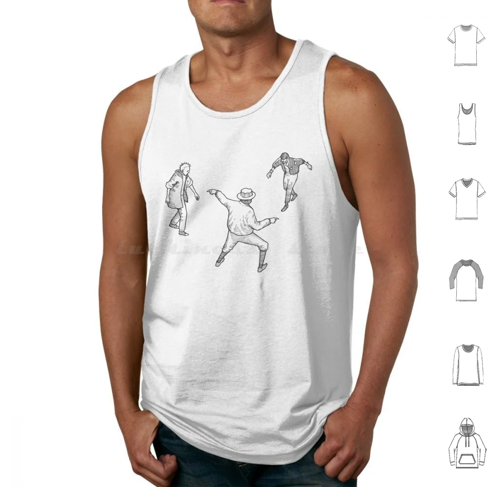 Disco Elysium Dance Floor Tank Tops Vest Sleeveless Disco Elysium Kim Kitsuragi Elysium Game Disco Zaum Harry Du Bois Rpg