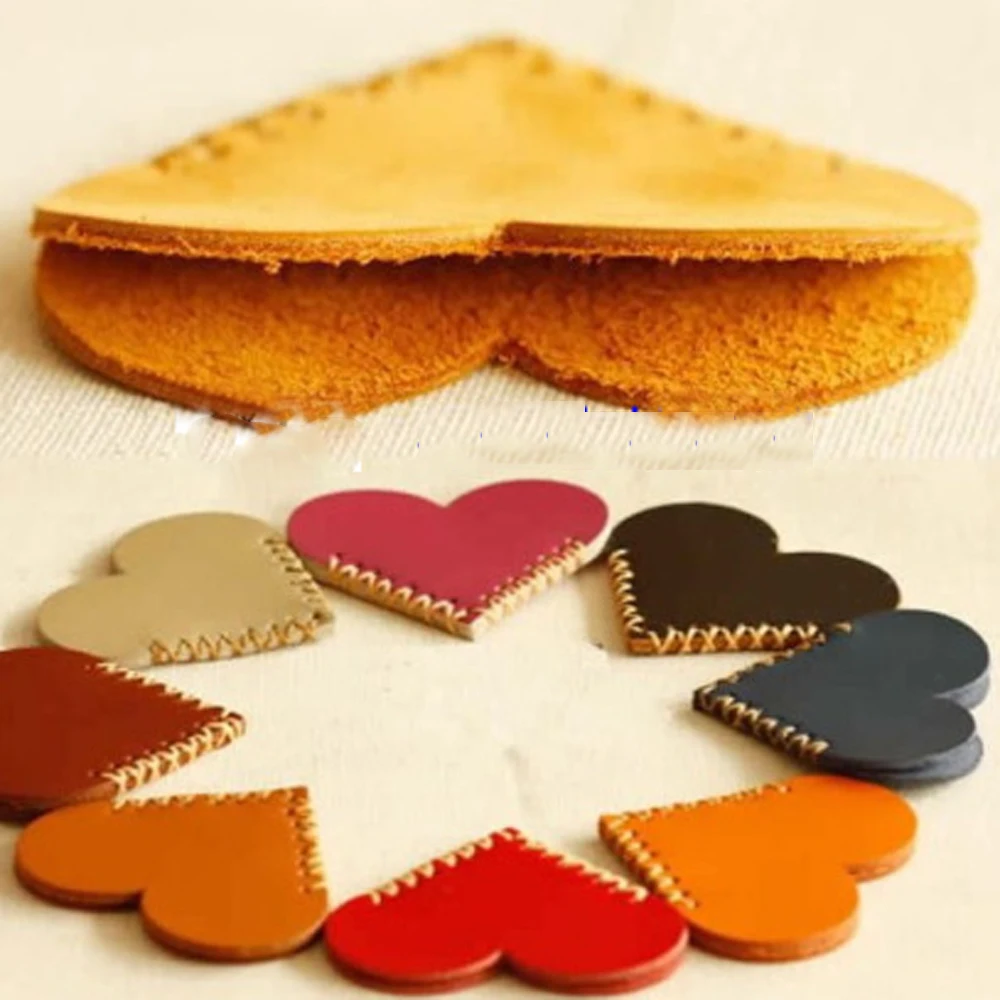 leather craft template cutter heart bookmark corner knife mould  leather hole punches tool set deri el aletleri