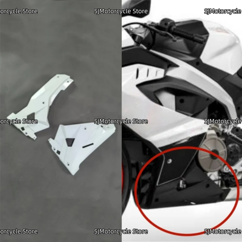 Misura Per Aprilia RS457 2024-2025 RS 457 Moto ABS Inferiore Motore Carenatura Pannelli Laterali Piastra di Scudo di Scarico Fondo Pancia copertura