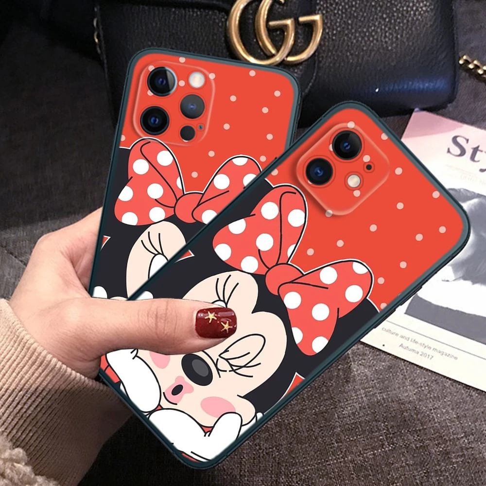 Z67 Mickey Minnie Soft Case for Soft Silicone phone Case for iPhone 15 14 Plus 13 12 11 X XS XR Pro Max Mini 8 7 Plus