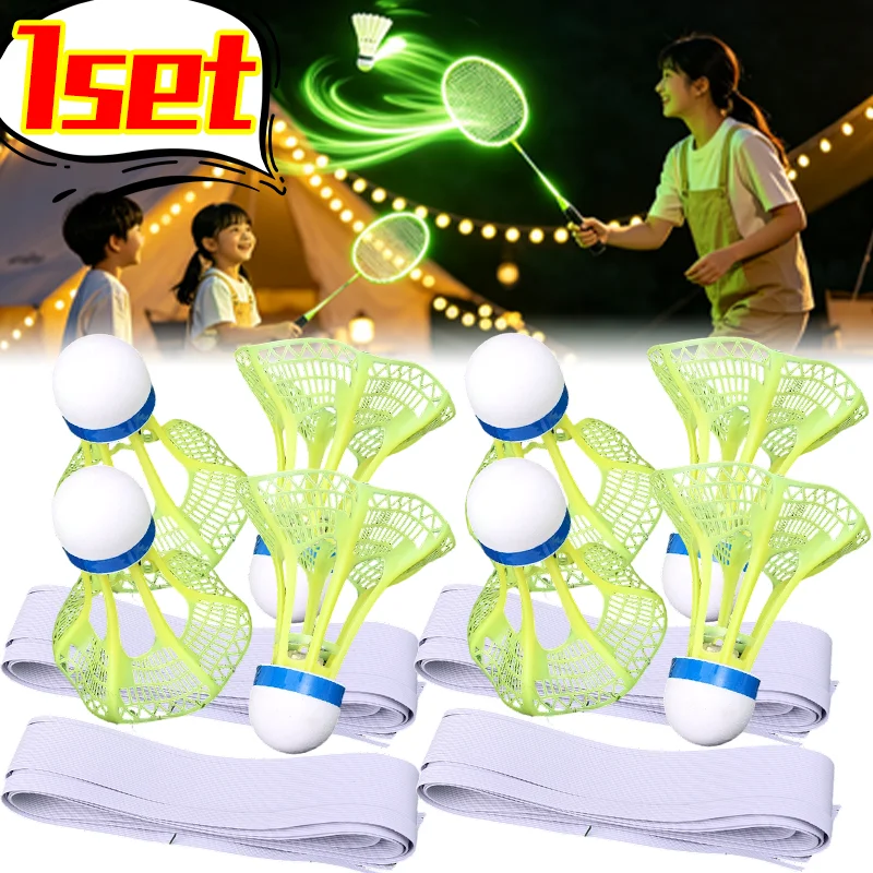 

Тренажер для одиночной тренировки по бадминтону с эластичным шнуром и крюком для самостоятельных занятий дома, для развития силы