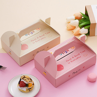10Pcs/lot Cartoon Fruit Cupcake Box Makaron Mousse Packaging Cake Box Disposable Dessert Gift Box Party Cake Boxes Wedding Party