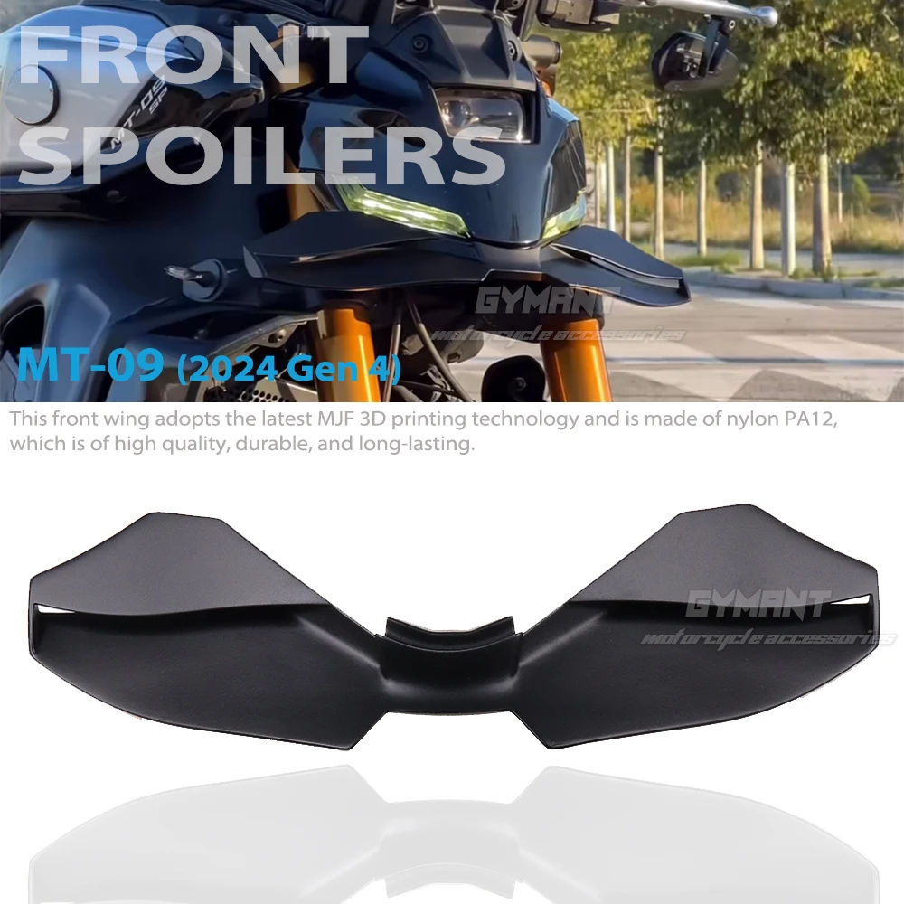 For Yamaha MT-09  MT09 SP 2024 2025 Motorcycle Downforce Naked Frontal Spoilers Winglet Aerodynamic Wing Front Spoiler Kit