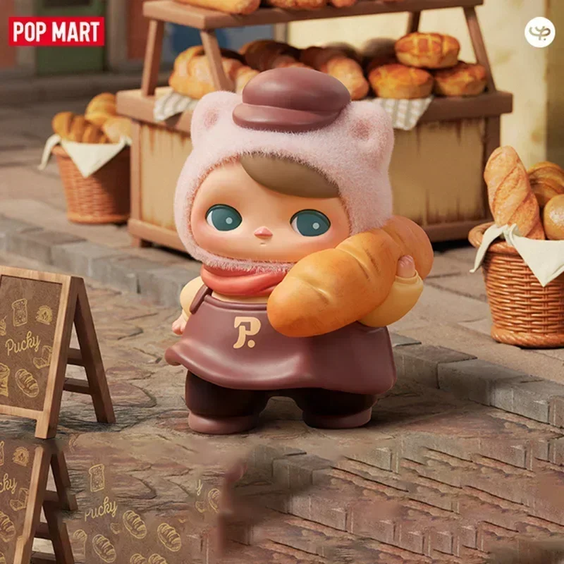 

POP MART PUCKY Fairies Market Series Kawaii Anime Action Figure Blind Box Toys Surprise Mystery Dolls Gift for Girls