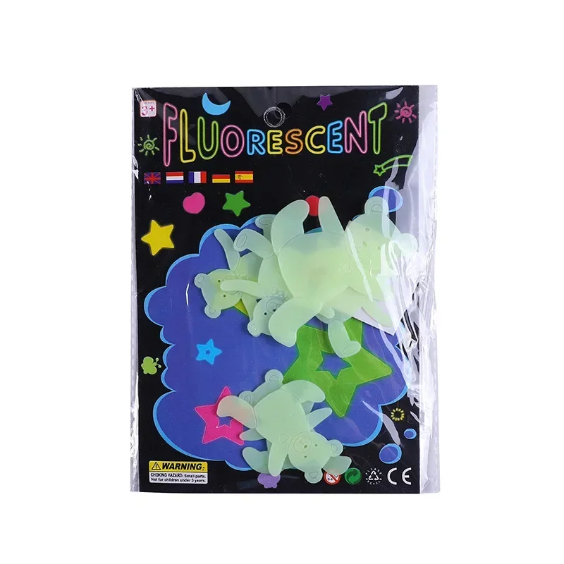 9Pcs /Lot Glow In The Dark Dinosaurs Dolphin Animals Toys Stickers Ceiling Decal Baby Kid Room Book Stickers