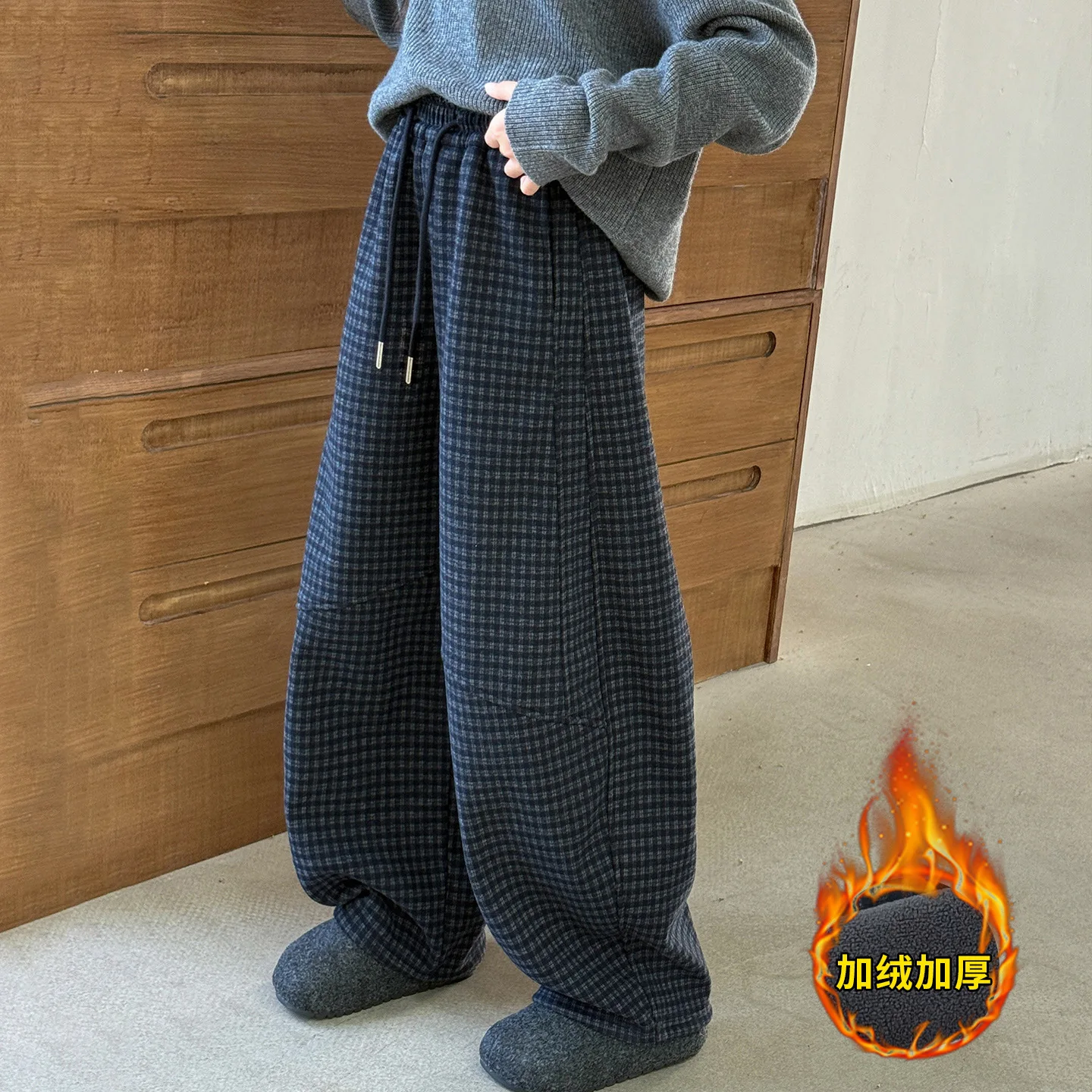 

Kids Cotton Spring Autumn Pants for Teenage Girls Causal Loose Straight Trousers Child Fashion Sweatpants 5-14Y