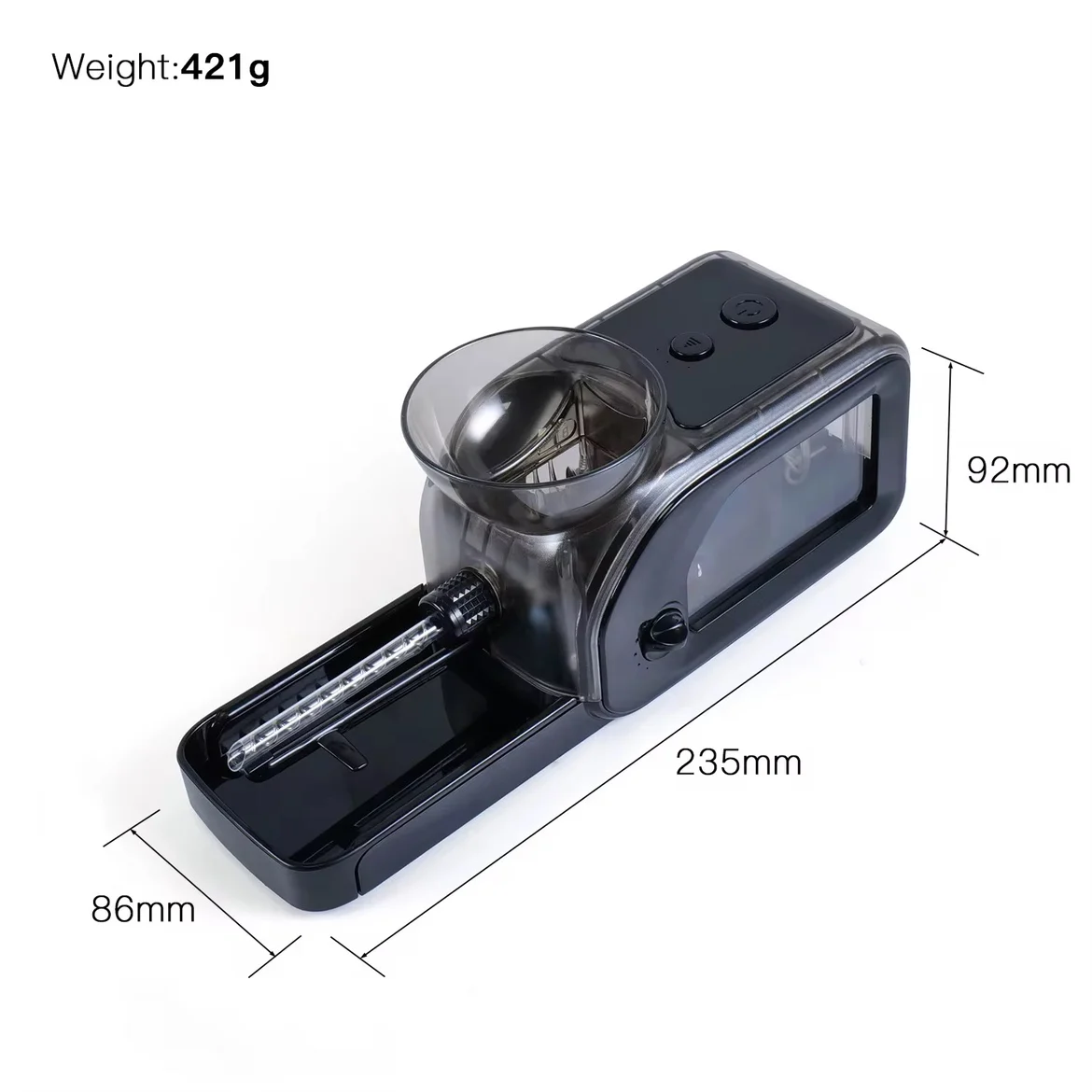 5.5/6.5/8mm Electric Tobacco Rolling Machine Luminous LED Cigarette Injector King Size Regular Slim Cigarette Maker Smoking Tool