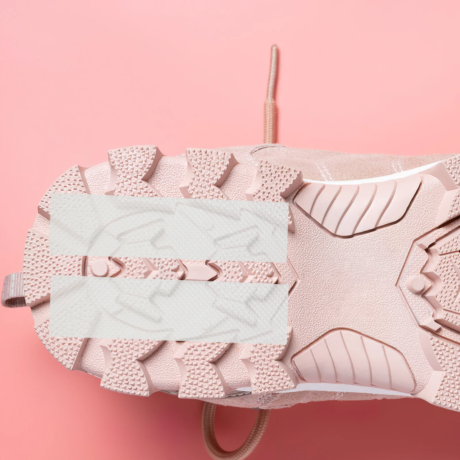 

5M Roll Transparent Non Self Adhesive Sole Pads Cut Rubber Shoe Accessories Grid Design Reduces Wear for Smooth