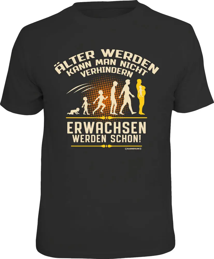 Men's with Print - Not Erwachsen Is  Funny Cadeaux for Men  High Quality 100%Cotton Short Sleeve