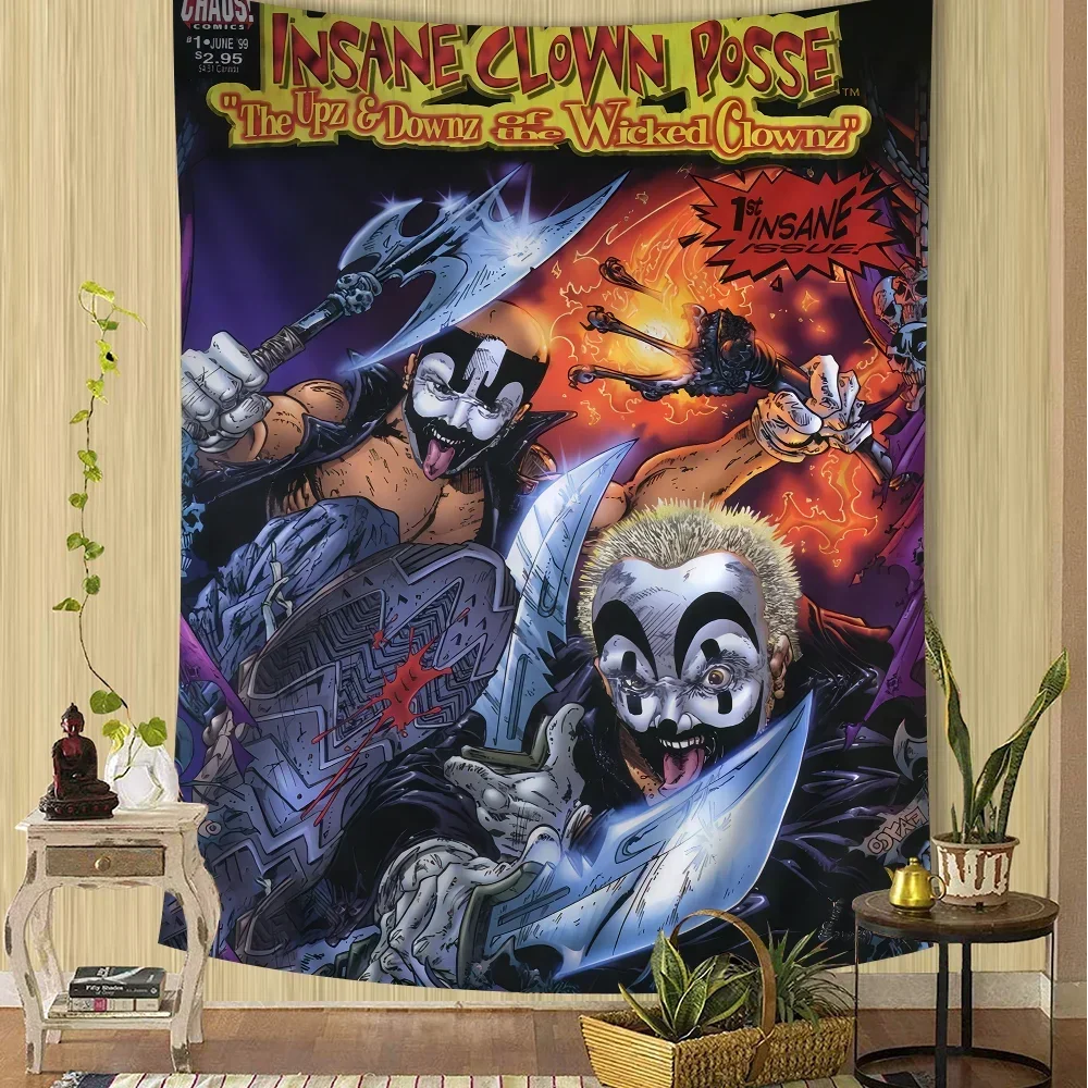 نسيج معلق على الجدار المجنون ، نسيج ماندالا الملونة ، ورقة الهيبي ، رخيصة ، بوهيمية