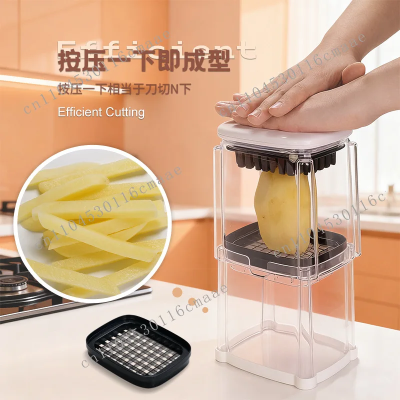 Stainless steel eight-petaled tomato apple cutter household kitchen multi-function press cutting artifact French fries cutter