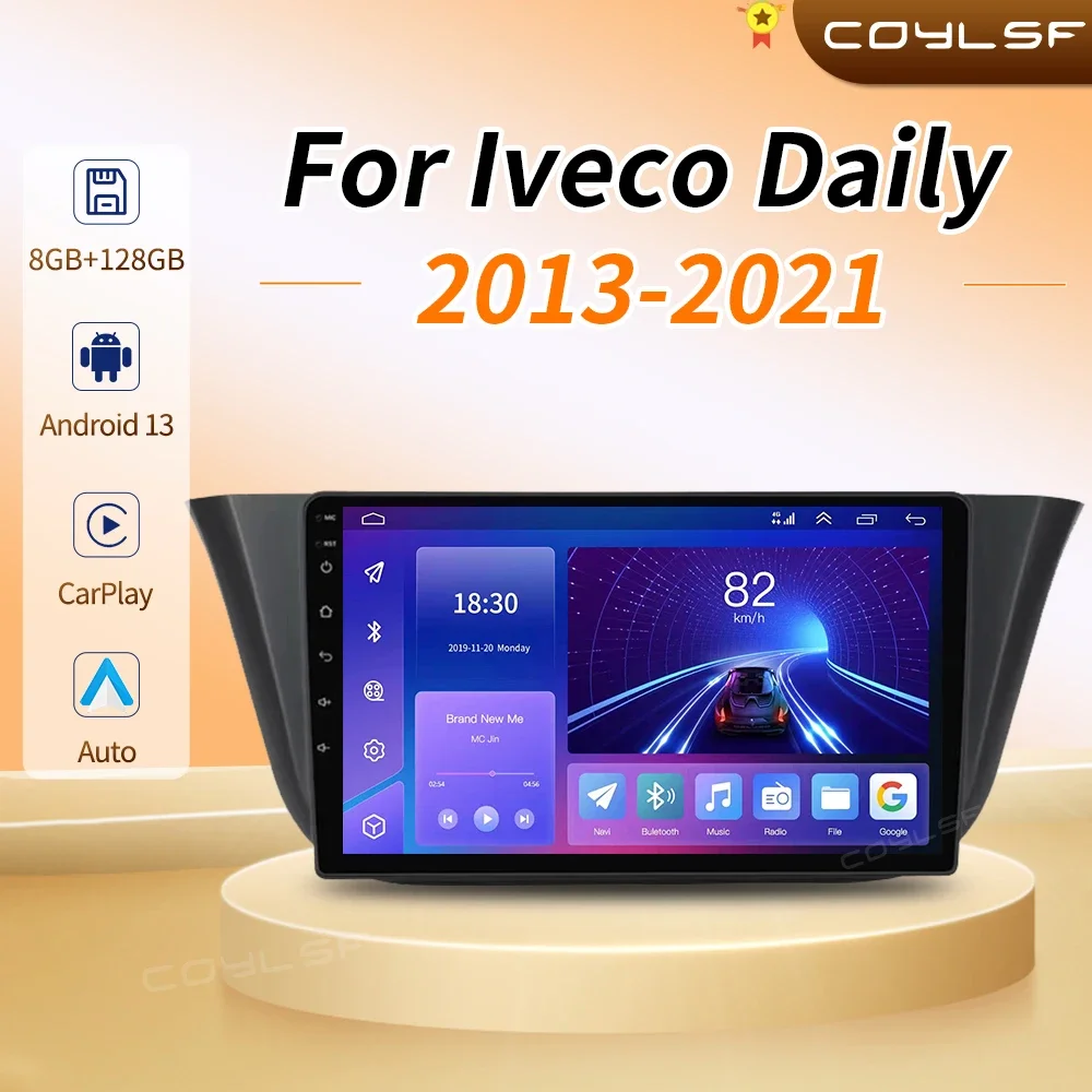 

Android 13 Auto Car Radio Video Multimedia Player For Iveco Daily 2013-2021 CarPlay Navigation GPS Autoradio QLED Touch Screen