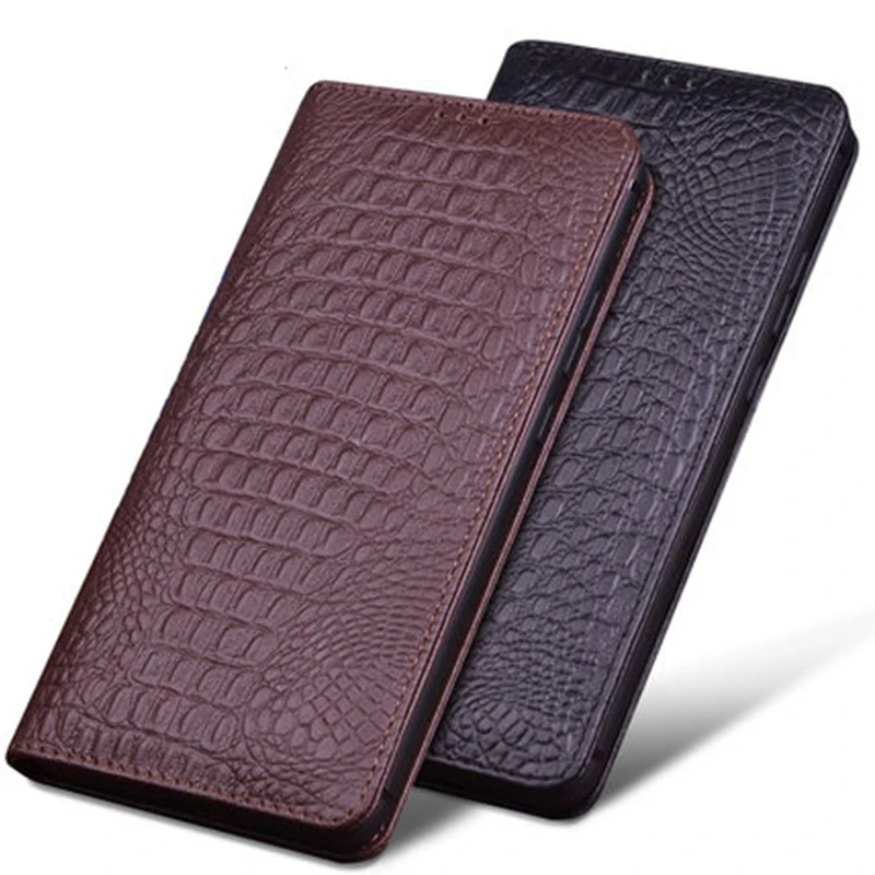 Luxury Crocodile Phone Case for Huawei P60/P60 Pro Carcasa Genuine Leather Cover for Huawei P50 Pro Funda Skin p60pro Coque Capa