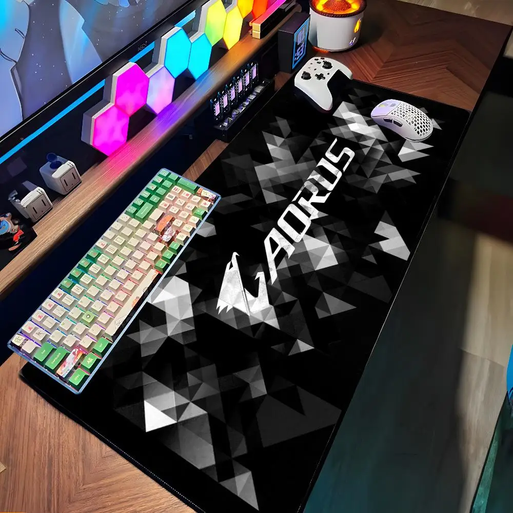 

A-Aorus Game Mouse Pad Large Rubber Tablepad PC Game Mousepad Laptop Desk Pad XXL Non-slip Computer Keyboard Mouse Mat