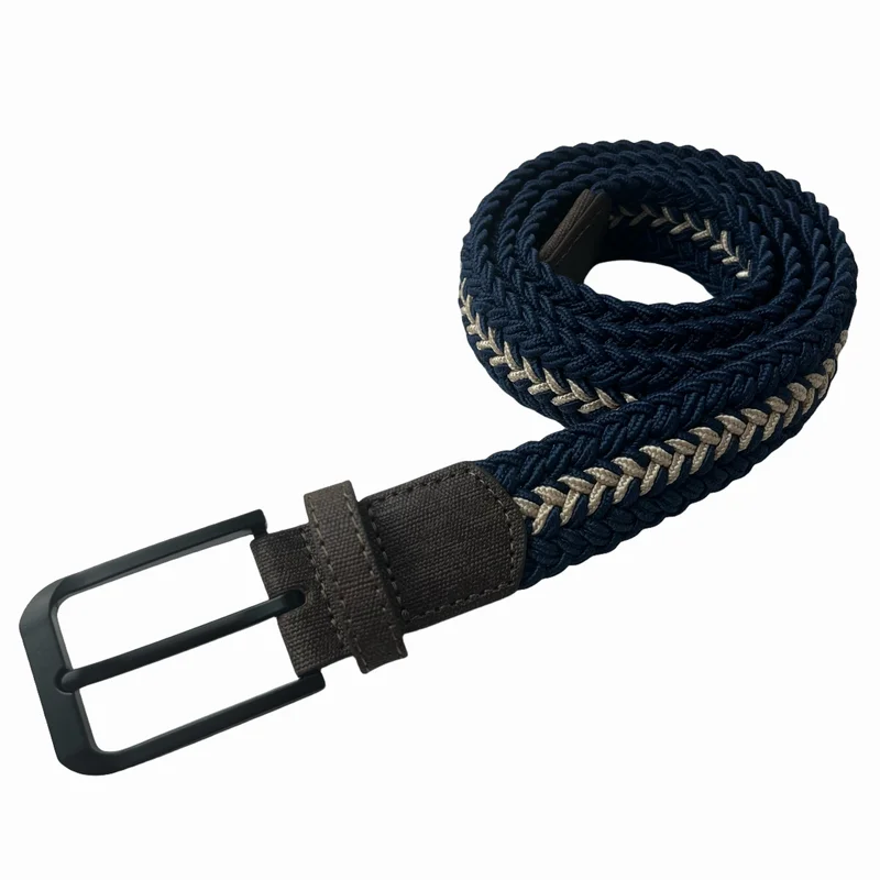 Ceinture extensible tressée de golf pour hommes et femmes, toile décontractée colorée, élastique pour jeans, 1 PC