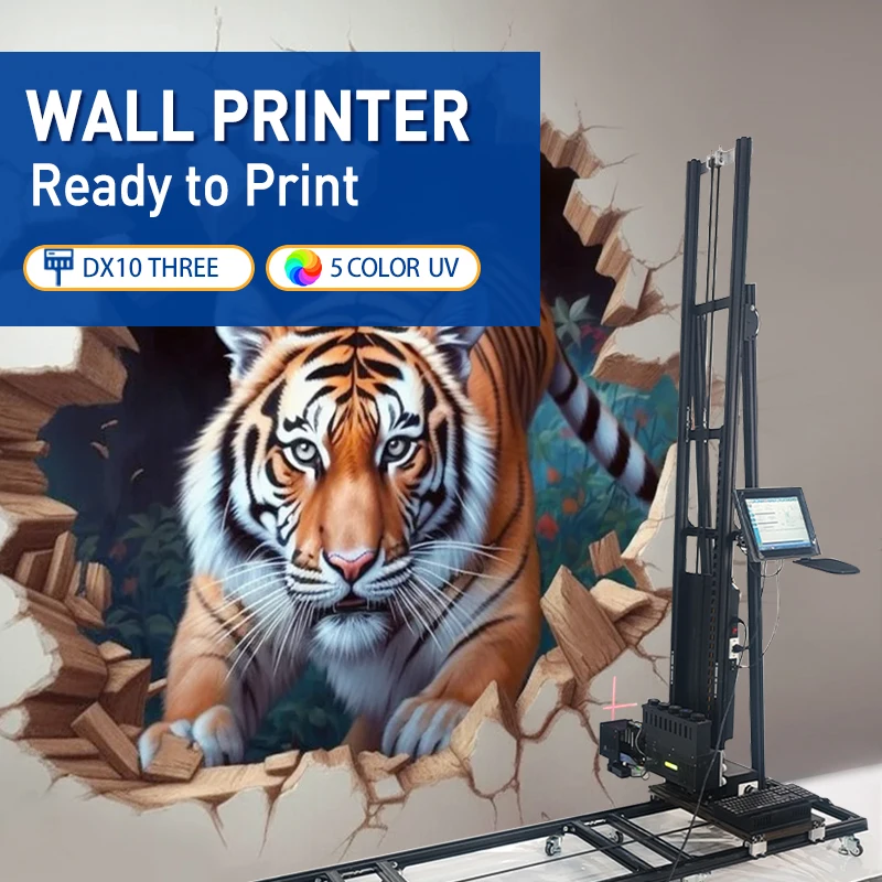 High‑Precision Wall Jet Printer｜9D UV Inkjet Mural Machine for 3D Raised Images Auto‑Alignment on Wood, Tile, Metal and Wallpape
