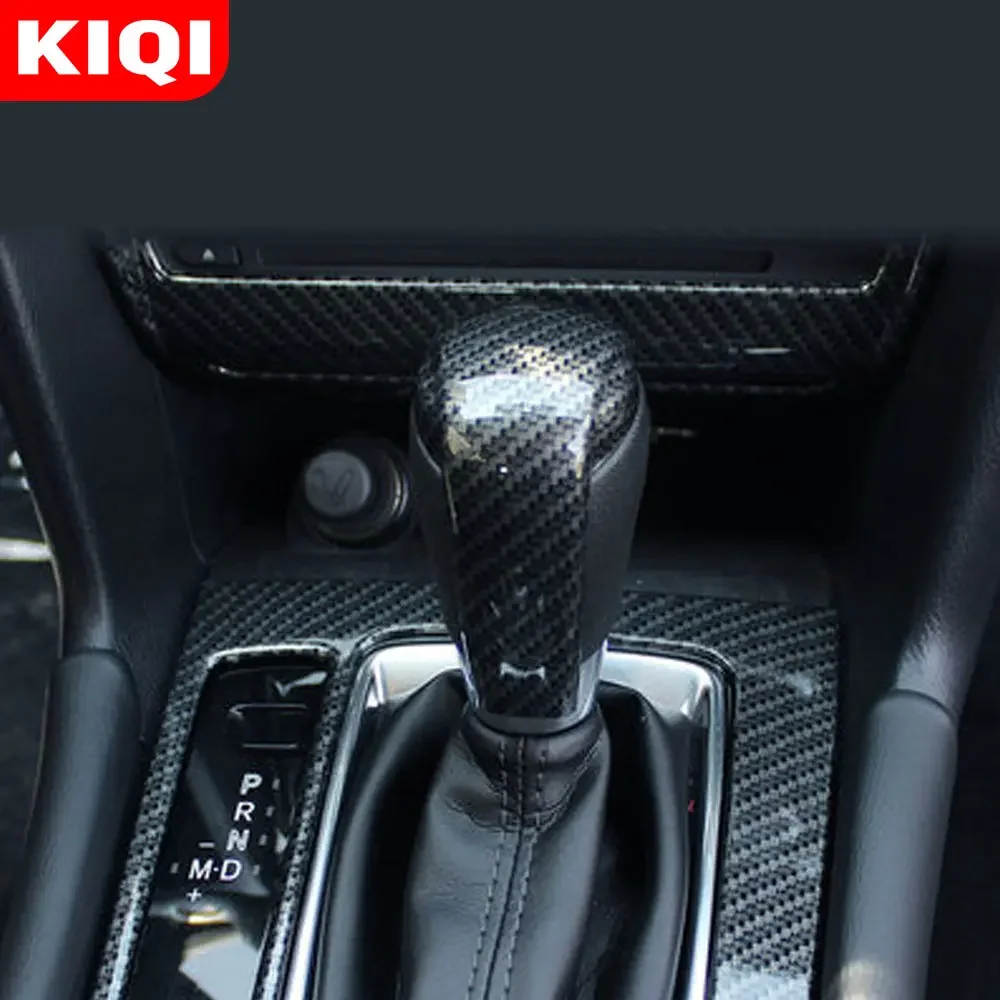 Car Shift Knob Cover Trim Sticker for Mazda 2 3 6 BM GJ Demio CX3 CX5 CX8 CX9 Axela 2014 - 2022 AT Gear Head Covers