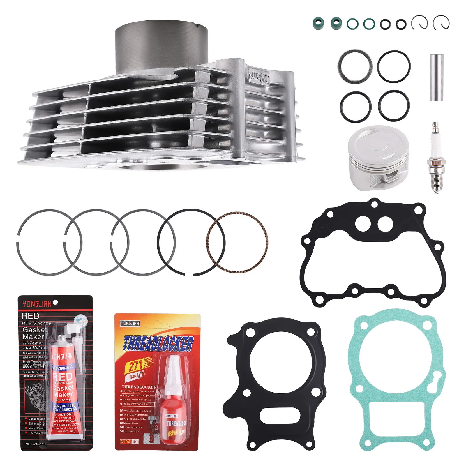 

Top End Rebuild Cylinder Piston Gasket Kit For Honda TRX250 12100-HN6-000 68.5mm