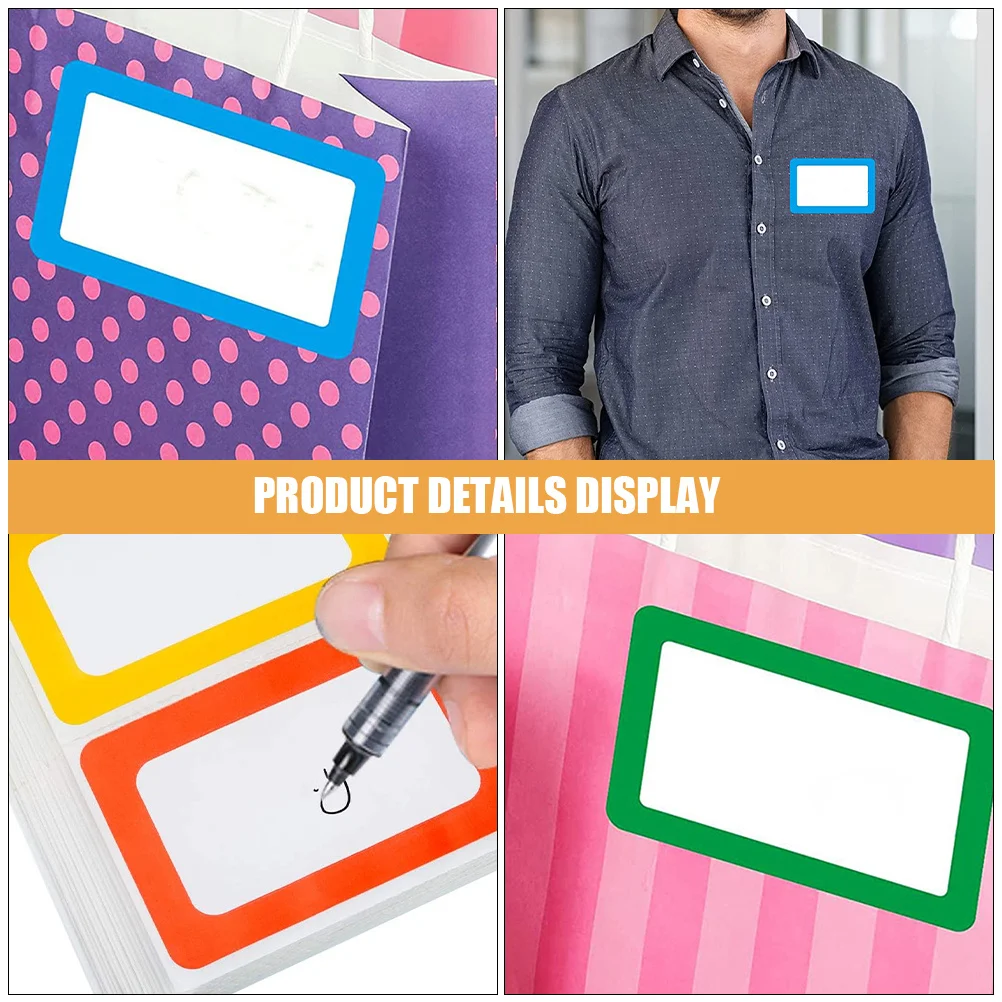 150 قطعة من ملصقات علامات الأسماء الملونة ملصقات متعددة الأغراض ذاتية اللصق لتصنيف تخزين المكاتب المنزلية وملصقات علامات الاسم