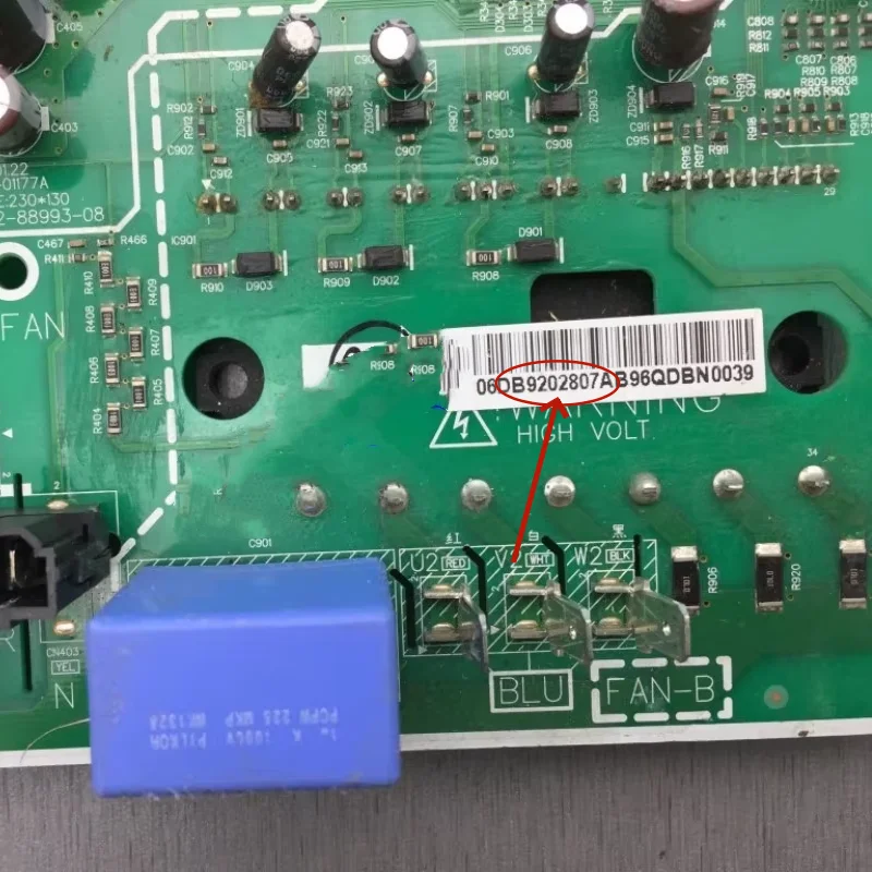 Utilizzato per la scheda principale della scheda Driver della ventola esterna dell'aria condizionata centrale Samsung DB92-02807A DB92-02807B DB41-01177A