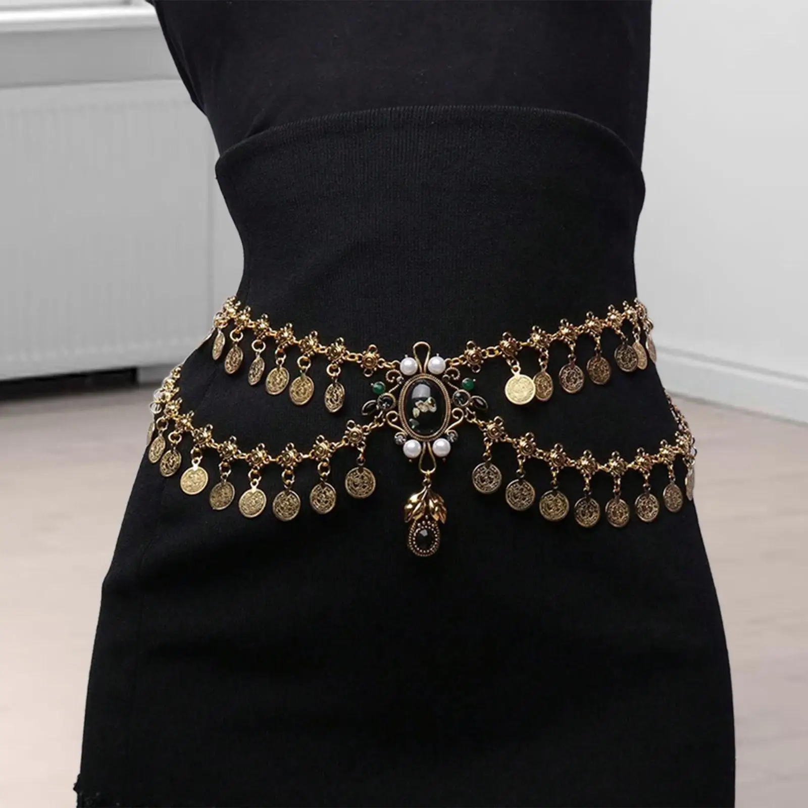 

Women Waist Chain Belt Decorative Belly Jewelry for Party Summer Jeans Dress