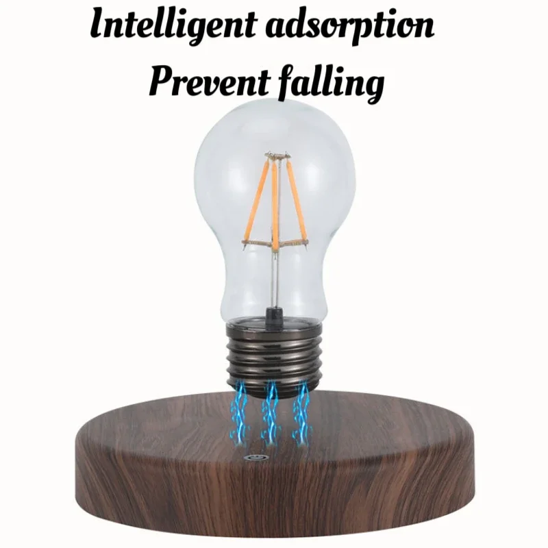 자기 부상 램프 창의력 플로팅 유리 LED 전구, 홈 오피스 책상 장식, 생일 선물, 침실 머리판 장식