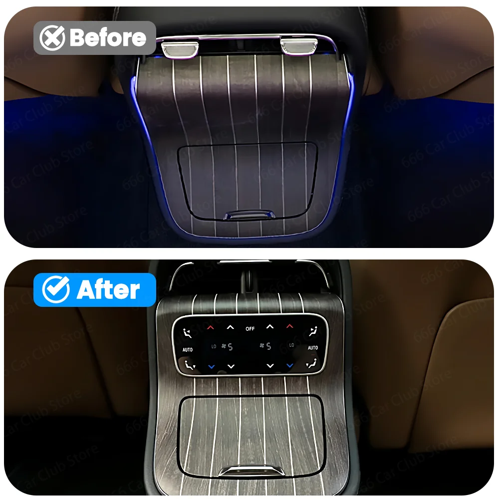 Обновление панели управления климат-контролем для Mercedes-Benz W214 E-класса: ЖК-экран и кнопки управления задним кондиционером