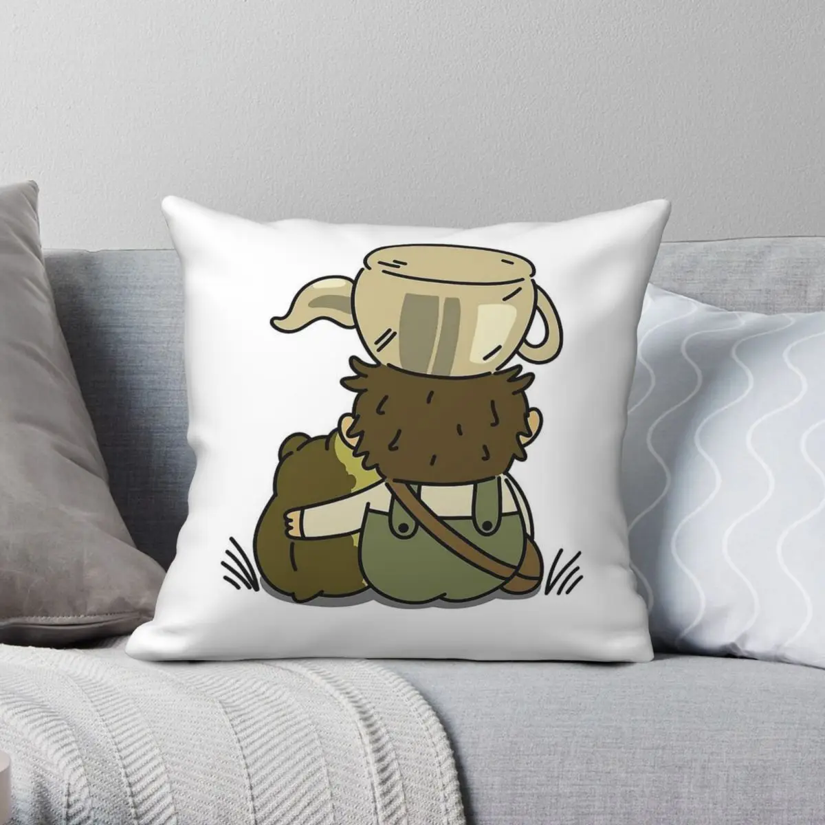 Greg And The Frog Pillowcase Polyester Linen Velvet Printed Zip Decor Room Cushion Cover 45x45