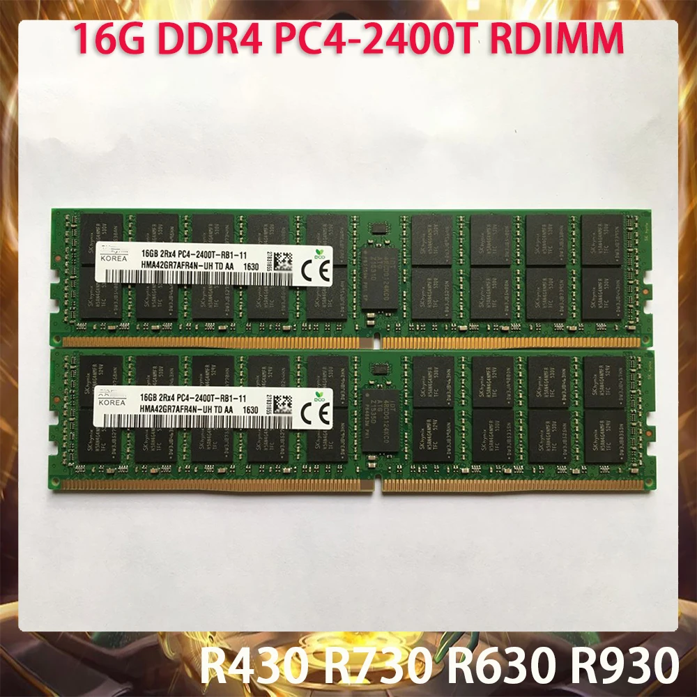 

16G DDR4 PC4-2400T RDIMM For DELL R430 R730 R630 R930 Server Memory RAM Fast Ship Original Quality