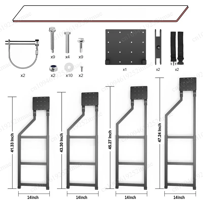 Foldable Aluminum Alloy Rear Step Pedal Universal Pickup Off-road Rear Bumper Tail Ladder