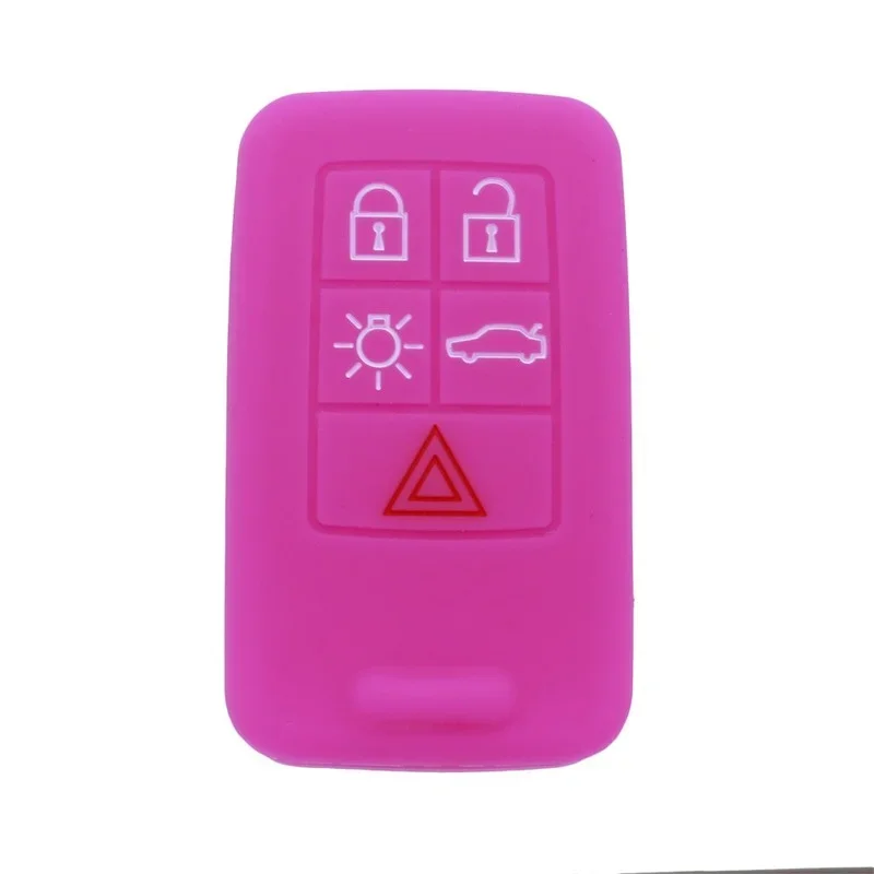 Silicone Car Key Case Cover Auto Flip Remote Key Skin Shell Holder for Volvo S60 S70 S80 S90 V60 XC60 XC70 V40 V50 V60 C30 V70
