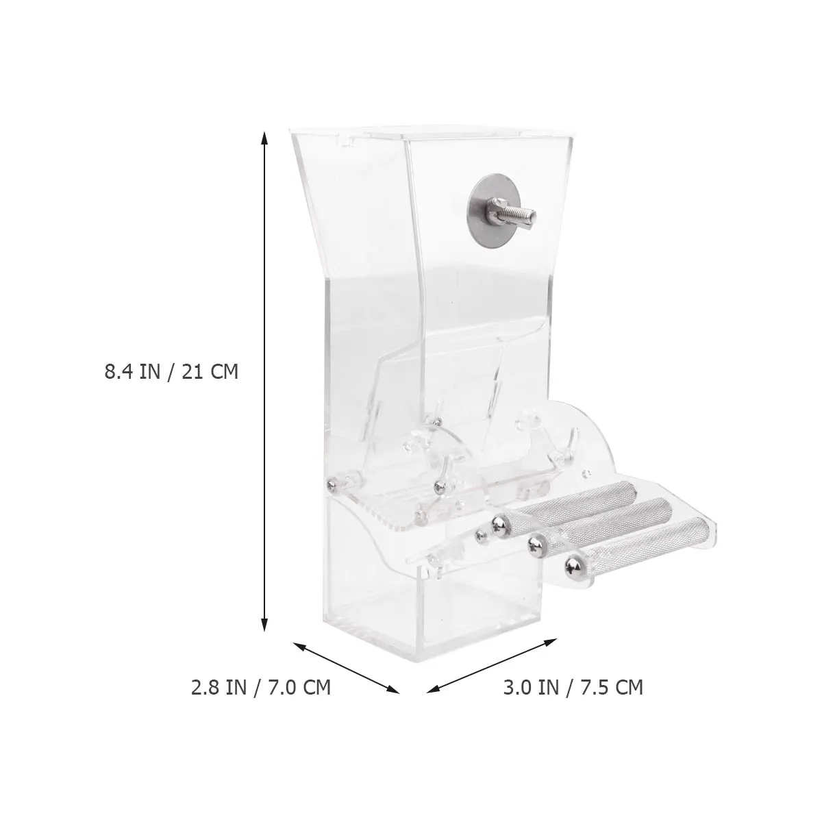 

Acrylic Large Clear Cage Outdoor Pet Bird Feeding Supplies Durable Bird Feeder Finch Feeder Outside Eco Design