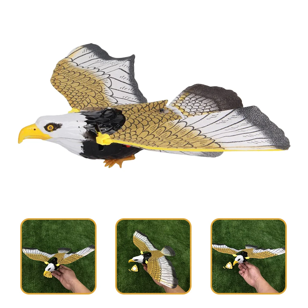 2 Pcs Bird Toy Children's Toys Portable Eagle Adorable Wing Kids Accessory Interesting Plastic Supply Favor