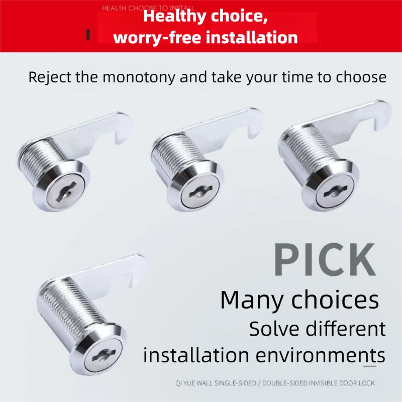 Cylinder Cam Lock Safe Padlock for Mailbox Cupboard Door Drawer - Locksmith Tool for Secure Protection