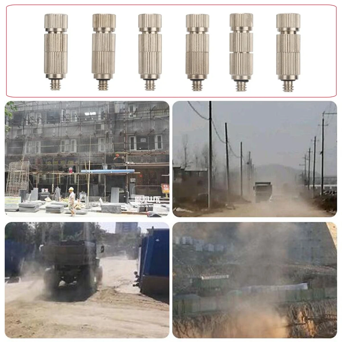 50 قطعة 4 أنواع ارتفاع ضغط التفتيت التغشية الفوهات لحديقة فناء الدفيئة الأراضي الزراعية تعفير التطهير الترطيب